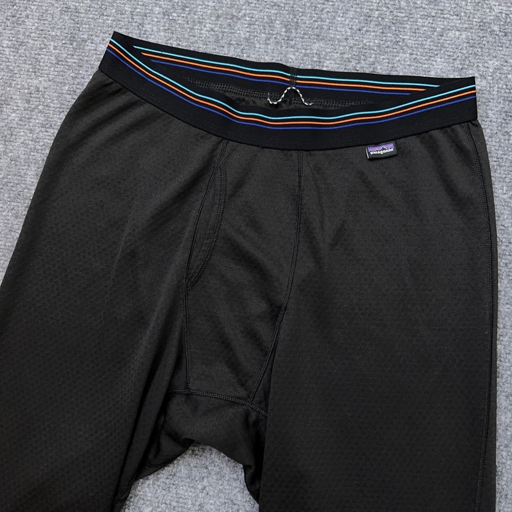 Patagonia Capilene Midweight Bottoms Men's Small Black Baselayer Leggings 44487